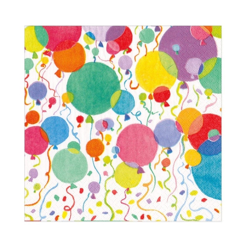 Balloons&ConfettiPaperNapkinsinWhite