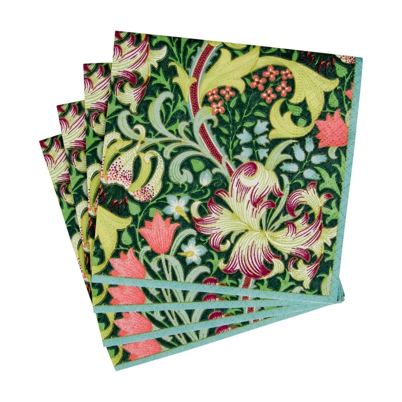 GoldenLilyForestNapkins
