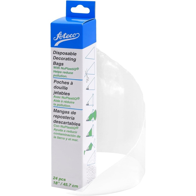 AtecoDisposableNuPlastiQCakeDecorating&PipingBag24Pc