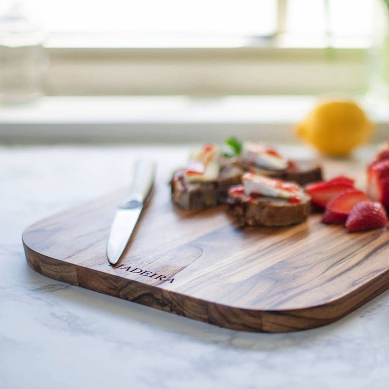 MadeiraTeakEdgeGrainCuttingBoard13.5"x11.5"