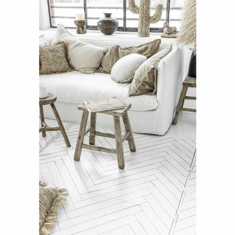 WhiteFishBoneMat22"X55"