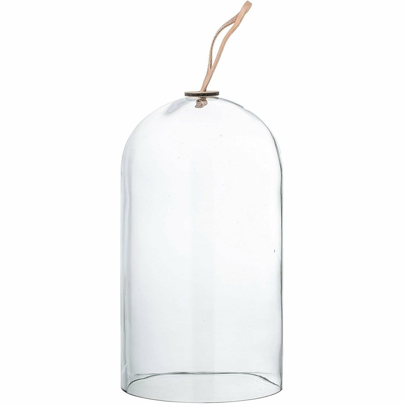 GlassClochewithLeatherLoop