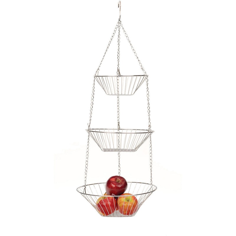 WireHangingBasket,Chrome
