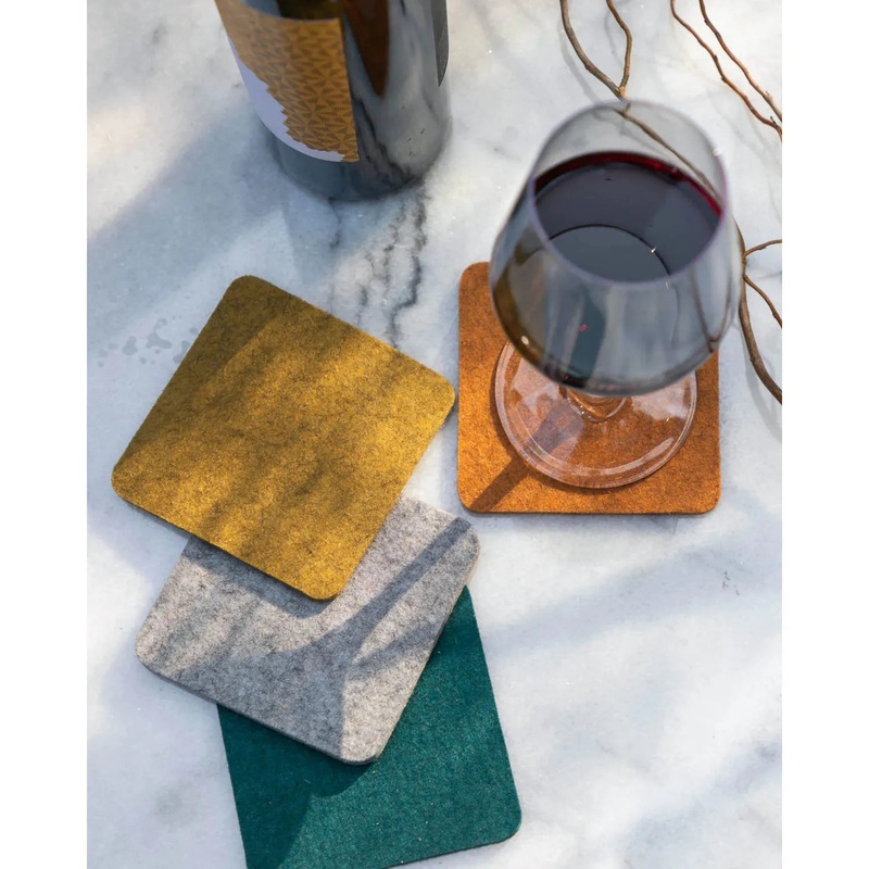 BierfilzlMerinoWoolSquareFeltCoaster4pk