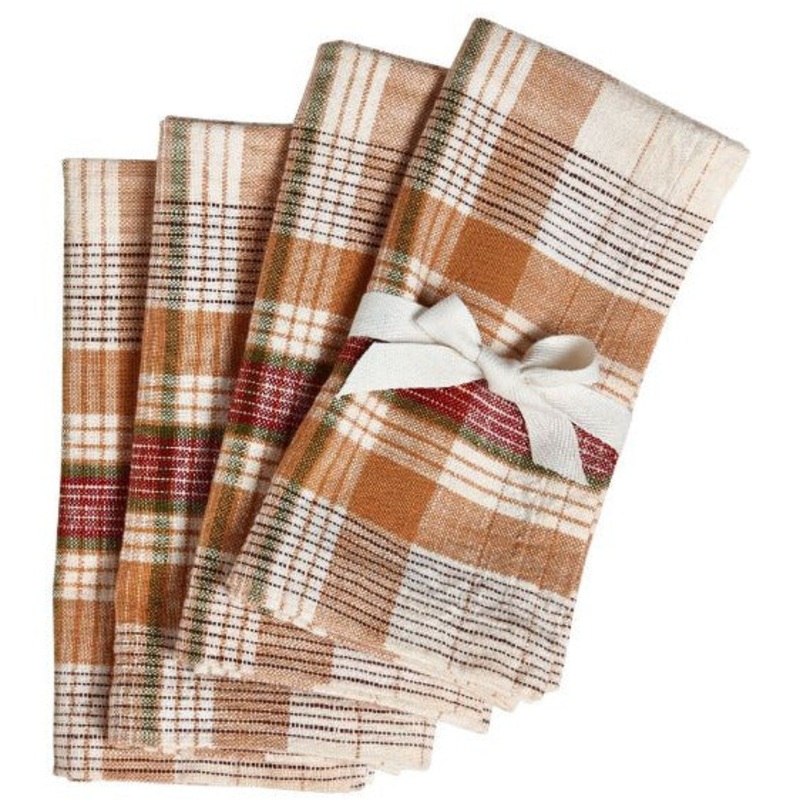 EvaSlubPlaidNapkinsSet/4