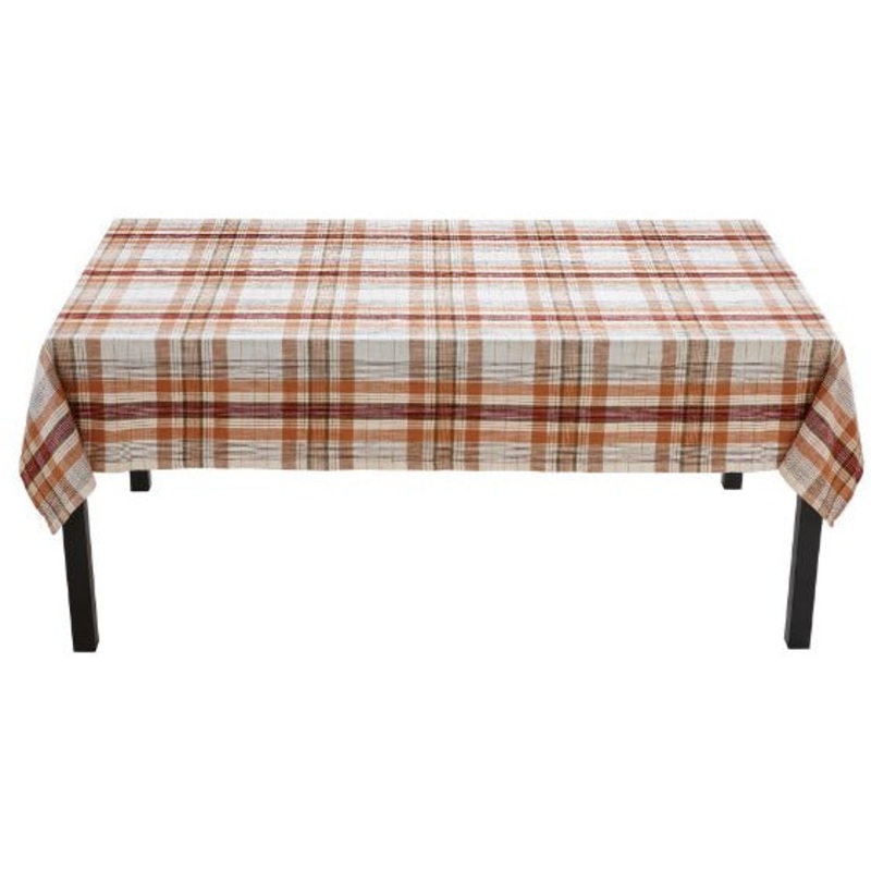 EvaSlubWeavePlaidTablecloth