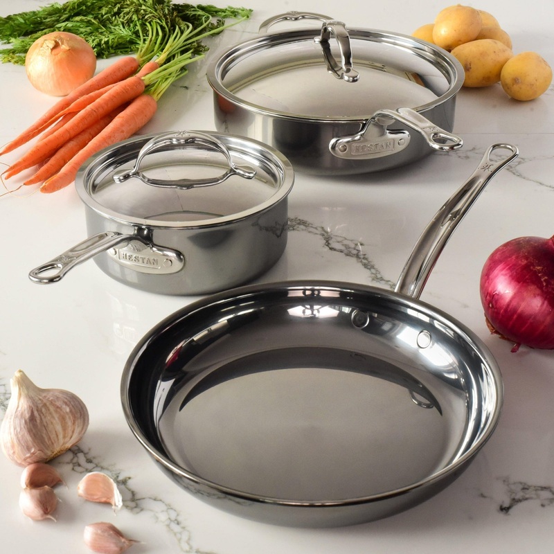 HestanNanoBondStainlessSteelEssential5PieceCookwareSet