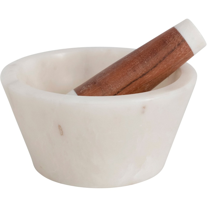 MarbleandAcaciaWoodMortar&Pestle