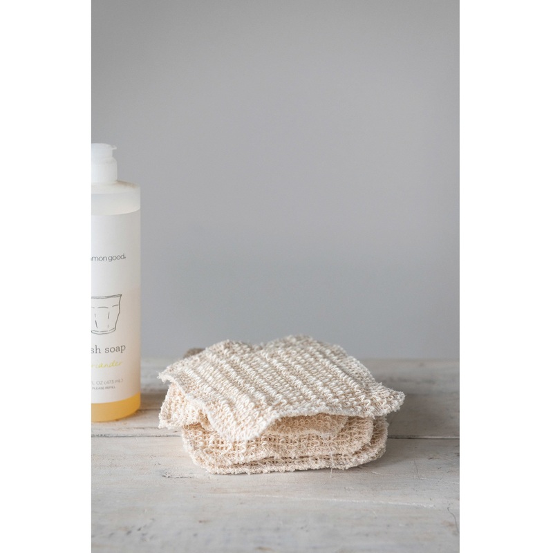 SquareSisalandCelluloseSponge,Natural