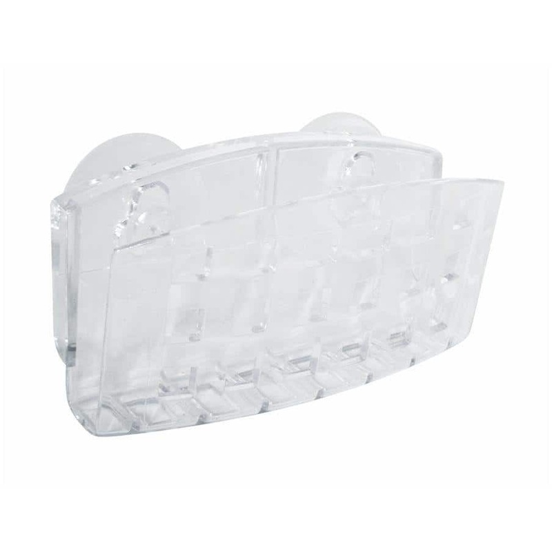 Wall-SuctioningClearSpongeCaddy