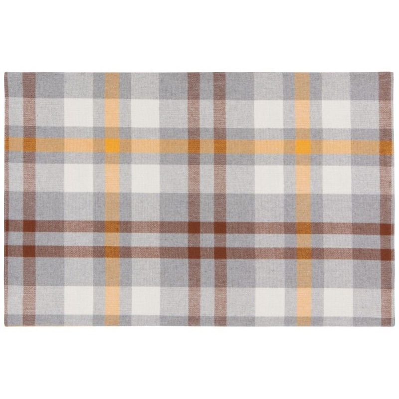 DanicaSecondSpinPlacemat,MaizePlaid