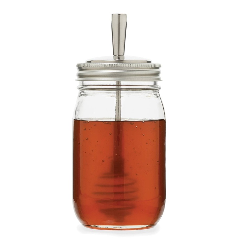HoneyDipperLidforRegularMouthMasonJars