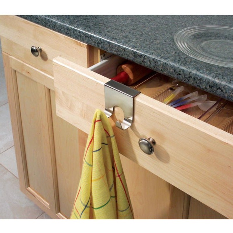 iDesignStainlessSteelFormaOver-the-DoorHook