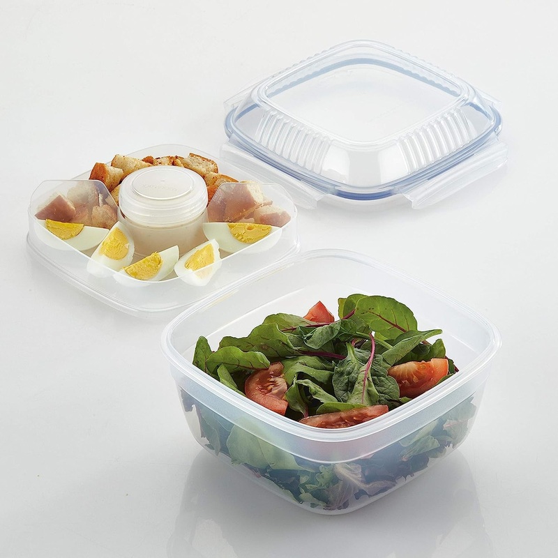 LocknLockSaladBowlContainerw/Tray54oz