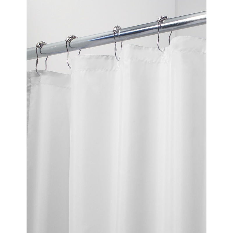 WhiteFabricShowerLiner