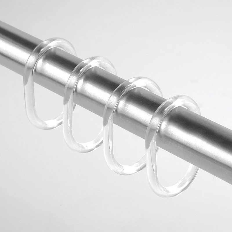 ClearPlasticCurtainRings-12/Pack