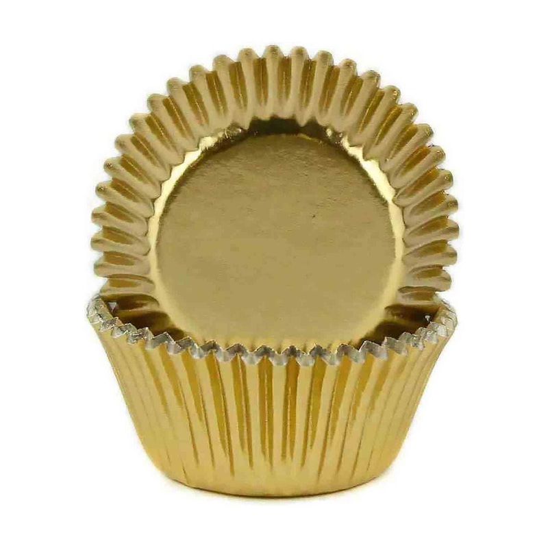 GoldMiniCupcakeLiner