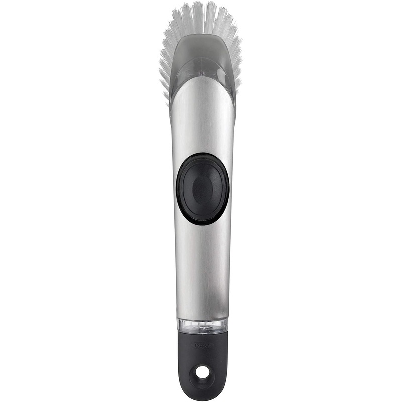 OXOSteeLSoapDispensingDishBrush
