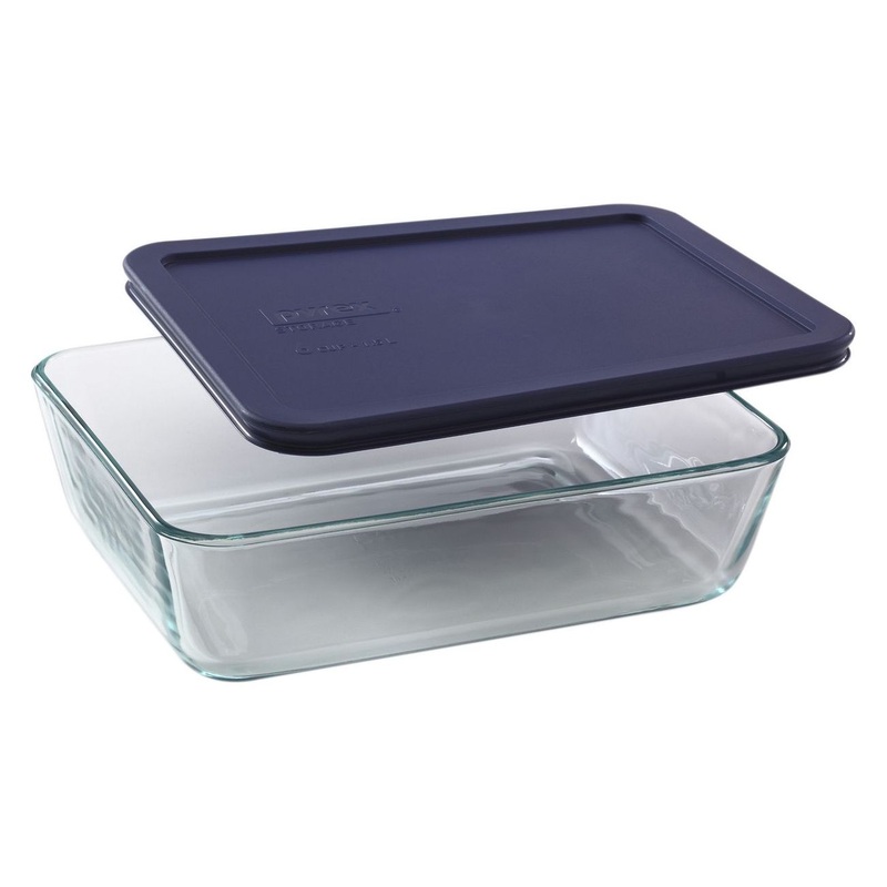 PyrexRectangularGlassFoodStorageContainer