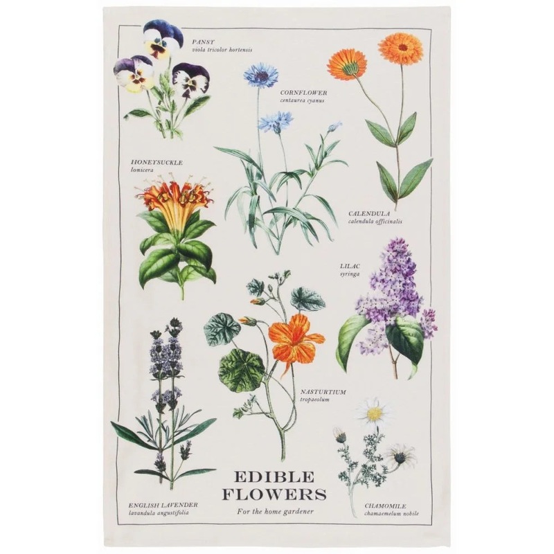 EdibleFlowerTeaTowel