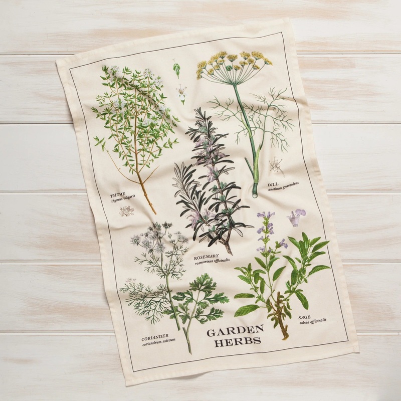 GardenHerbsTeaTowel