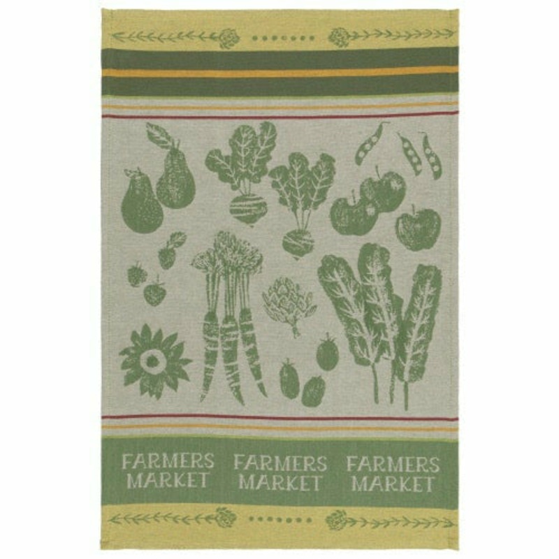 JacquardFarmersMarketCottonDishTowel