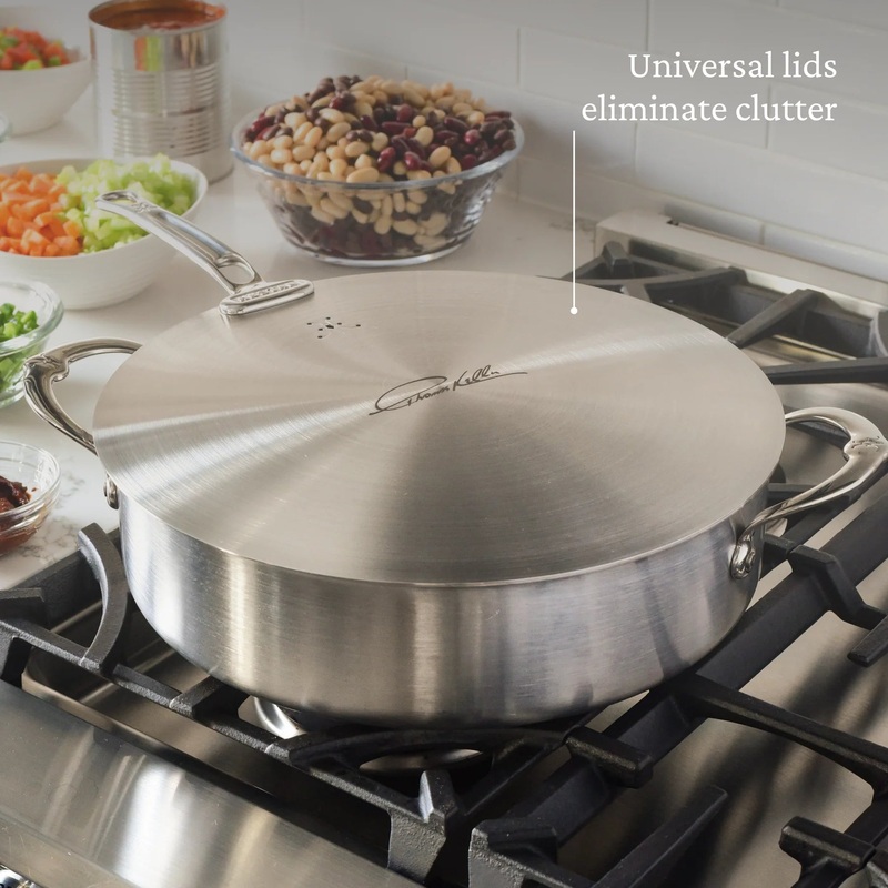 ThomasKellerCommercialCladStainlessSteelUniversalLids12.5"