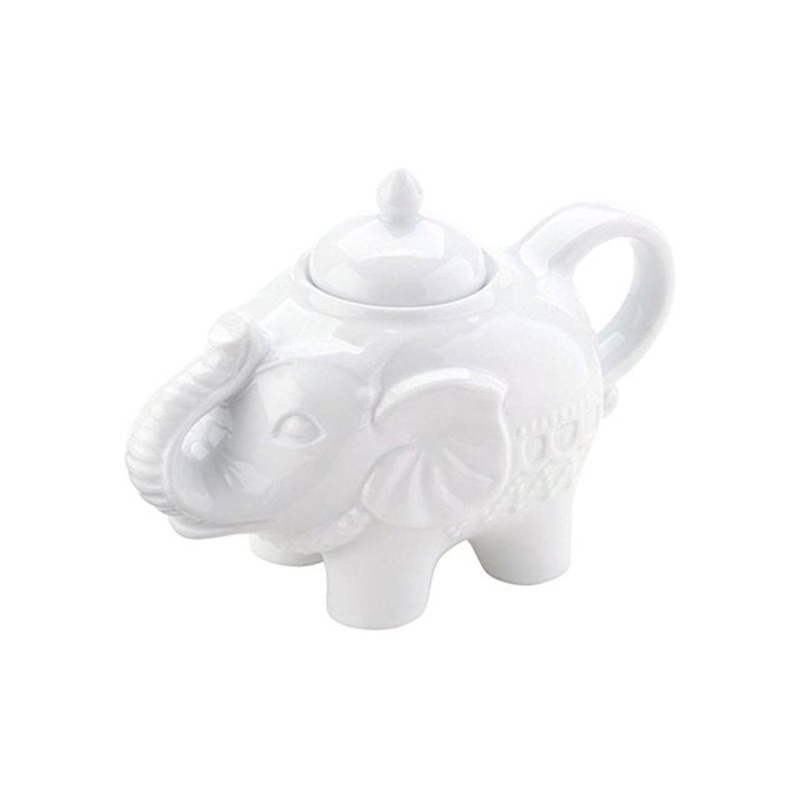 BIAElephantPorcelainWhiteServingSugarPot