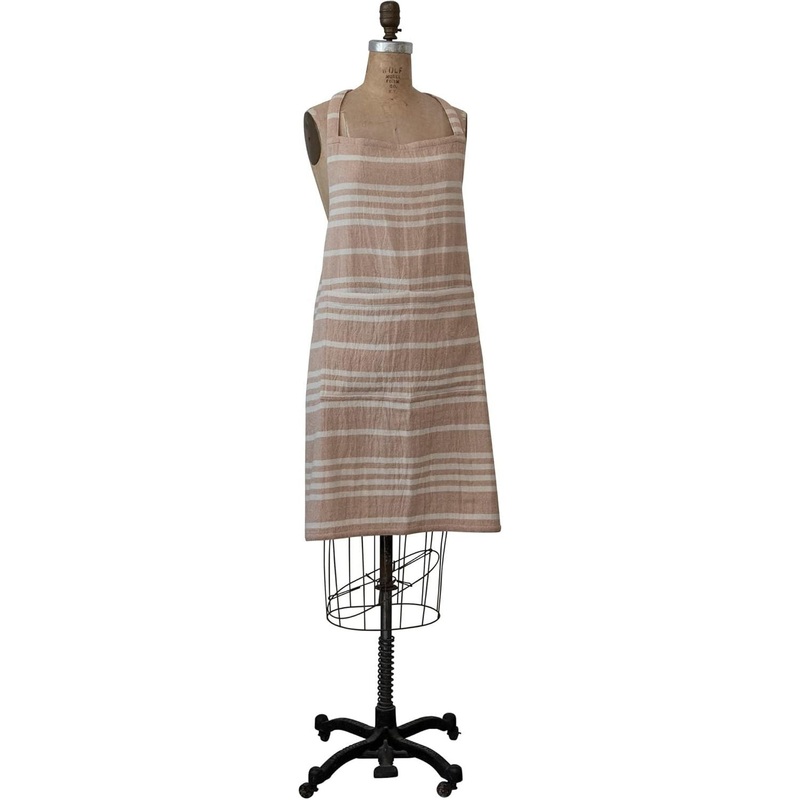 CottonDoubleCloth,TanandNaturalApron