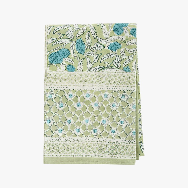 JalloreSageBlockTablecloth
