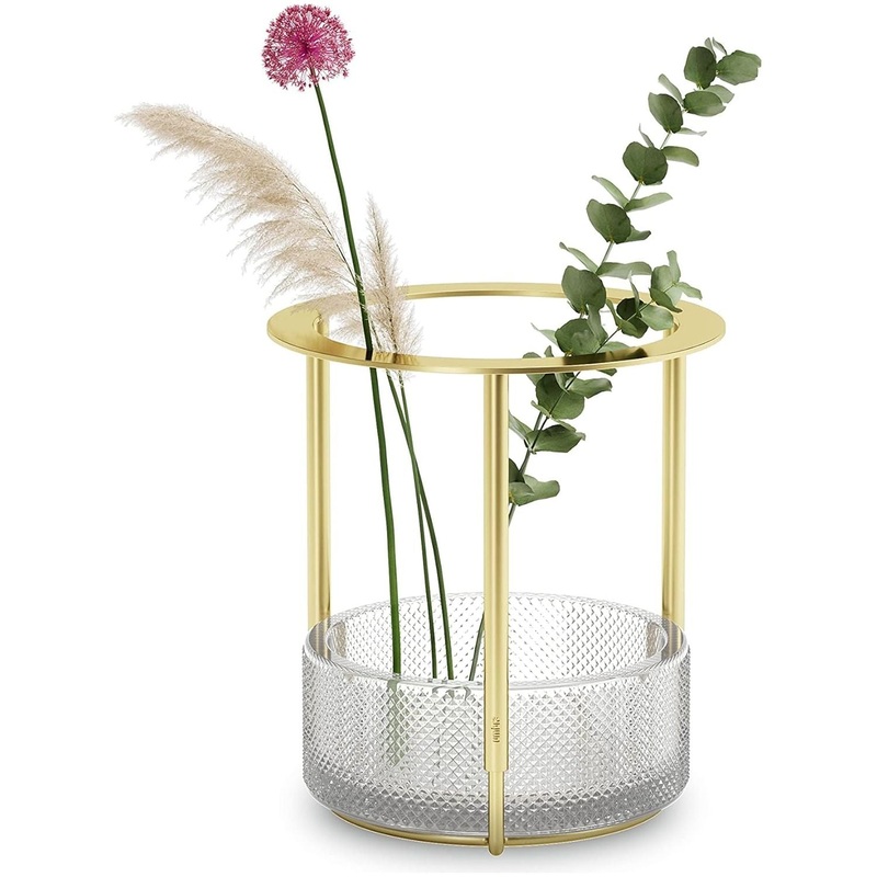 UmbraTesoraAdjustableVase,Brass