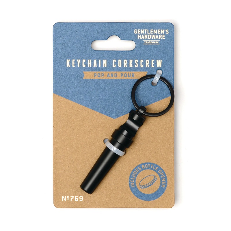 Gentlemen'sHardwareKeychainCorkscrew