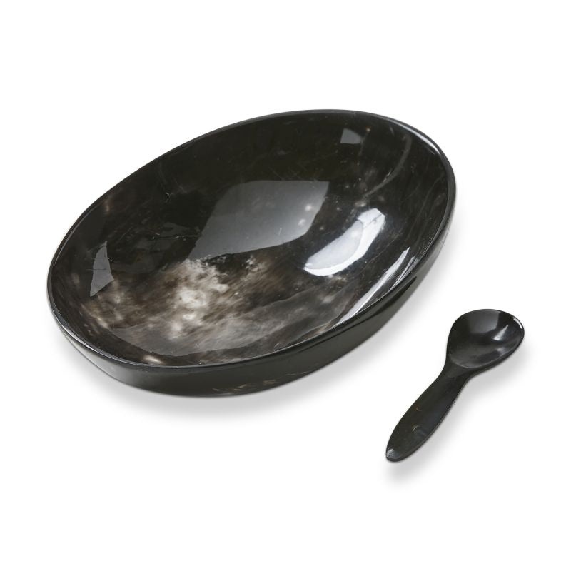 HornServingDish&SpoonSet