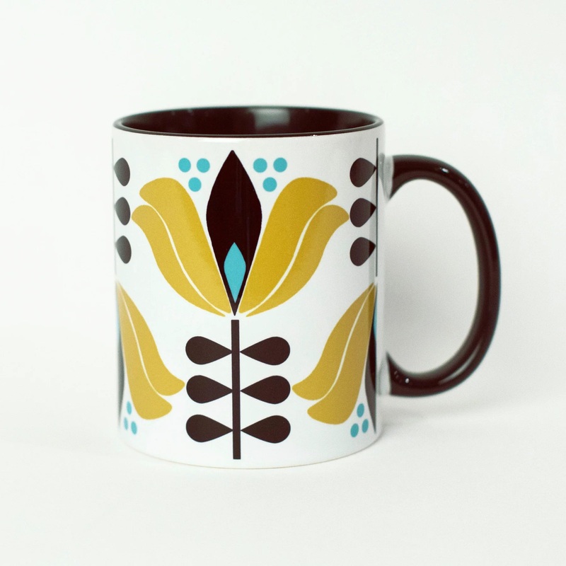 MidCenturyModernLotusFlowerMug
