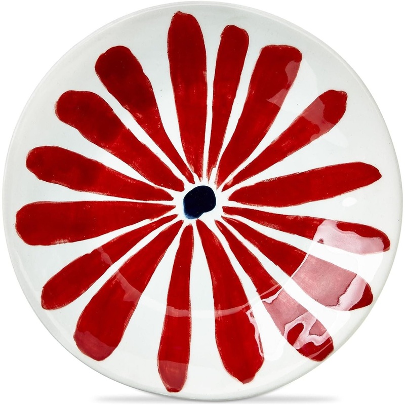 VeryGroovyRedFlowerAppetizerPlate7"