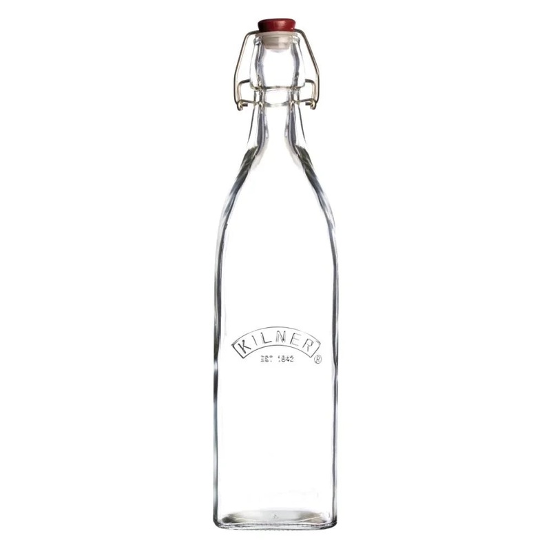 KilnerSwingTopSquareGlassBottle