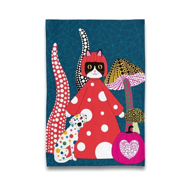 KusameowCatandDogDishTowel