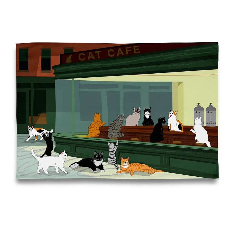 NightKittiesTeaTowel