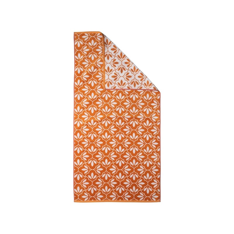 OrganicCottonTowelRetroFloral27X55"