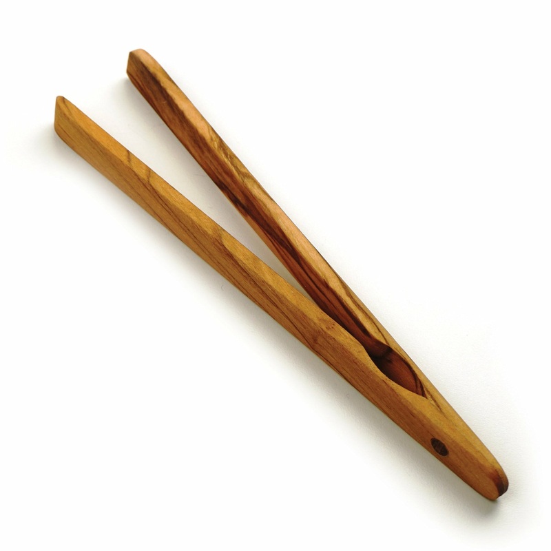 OliveWoodToastTong