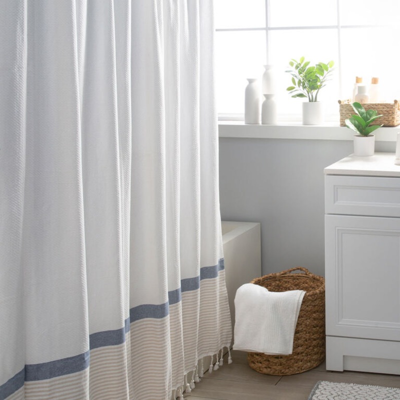 ModaAtHomeSolitudeShowerCurtainWaffle