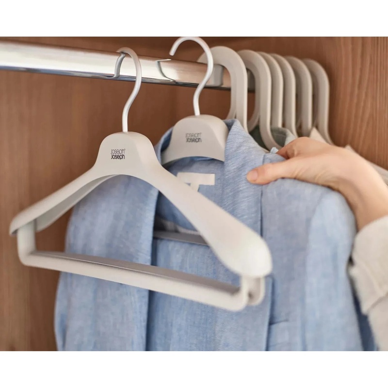 OrderlySetof2EcruSuit&CoatHangers