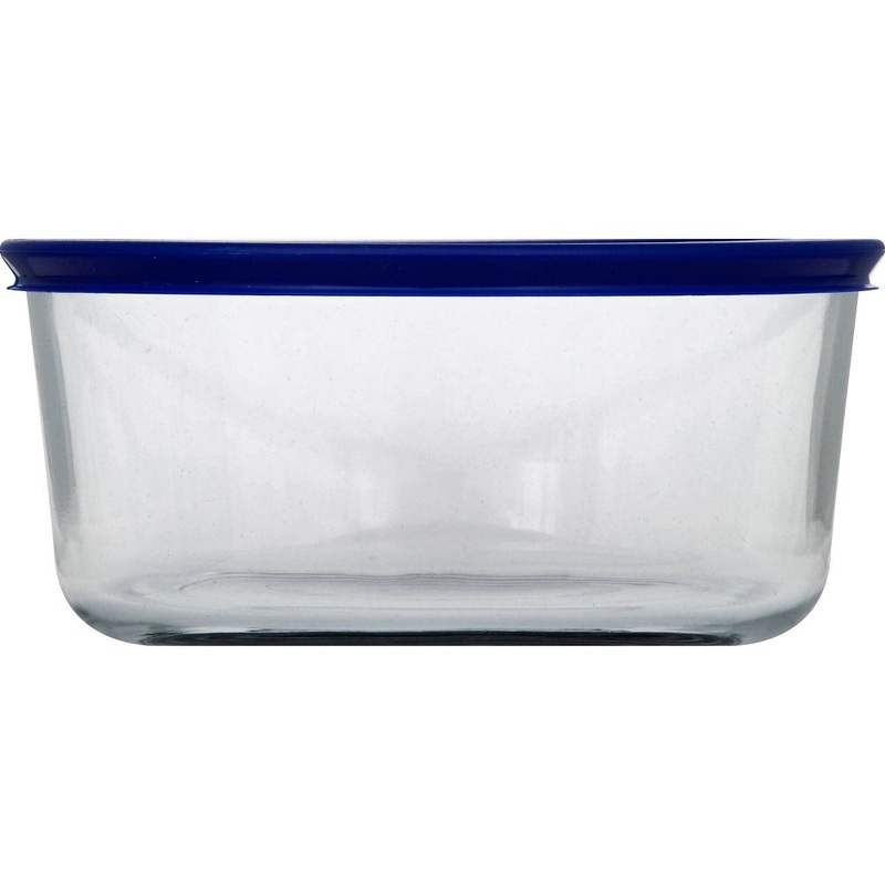 Pyrex7CupGlassRoundStorageContainerBlue