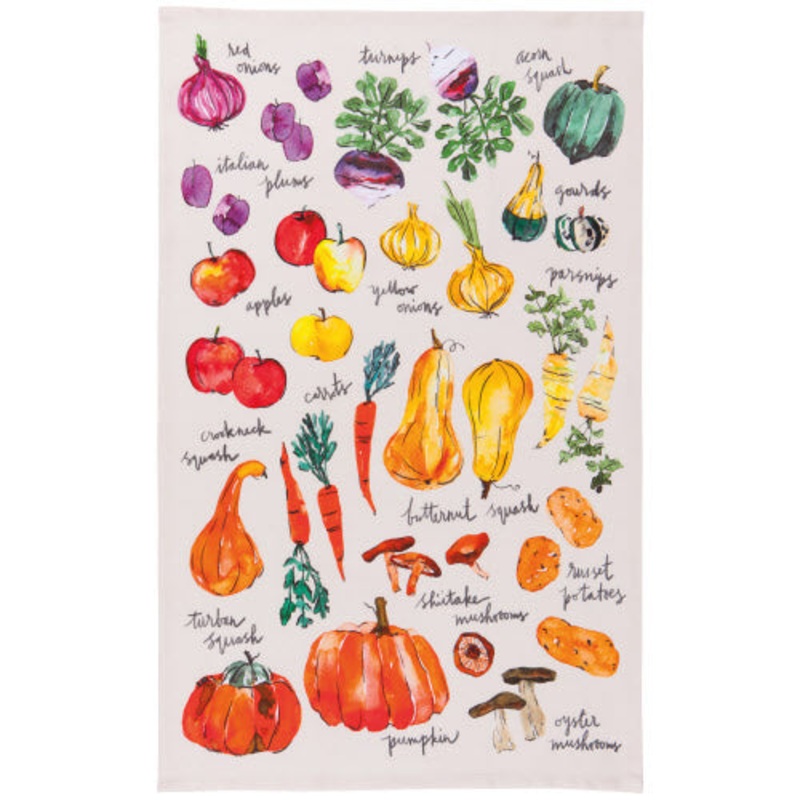 VeggieStandPrintedCottonDishtowel