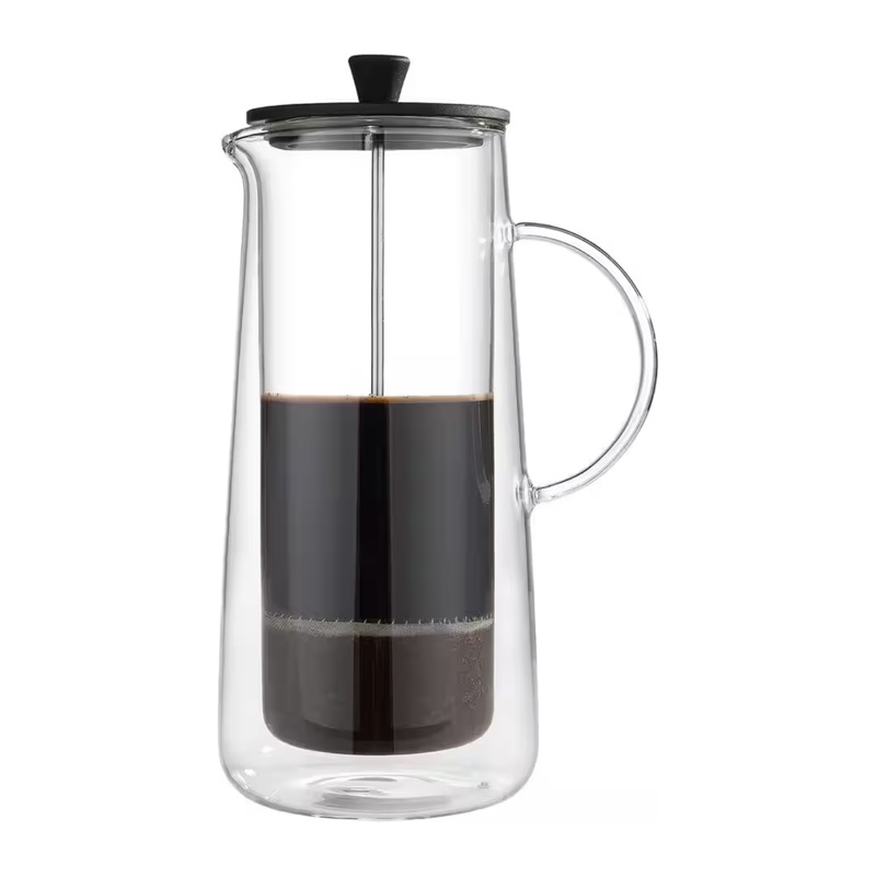 AromaClearDoubleWallGlassFrenchPressCoffeeMaker