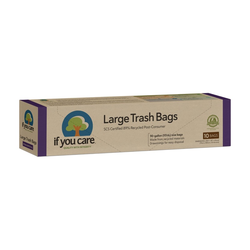 IfYouCareHeavyDutyTrashGarbageBagsw/Drawstring30Gal