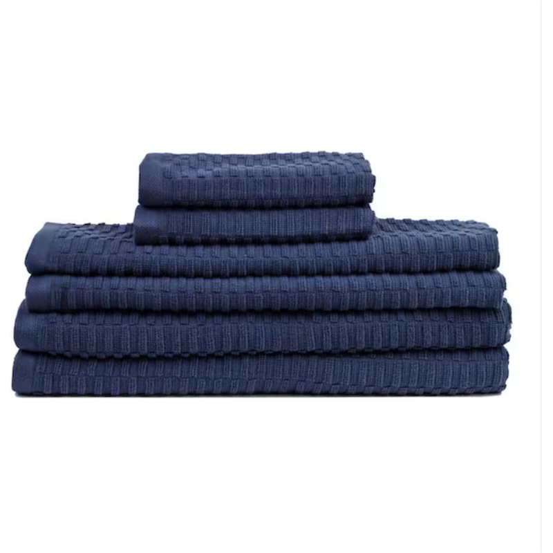 LisbonNavySolid100%CottonBathTowels