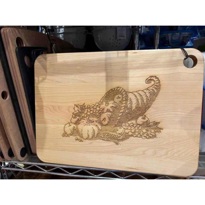 WillistonCornocopiaMaplePrepCuttingBoard
