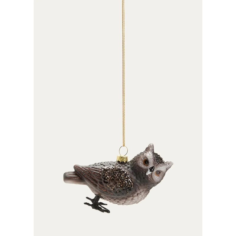 ForestOwlGlassOrnament
