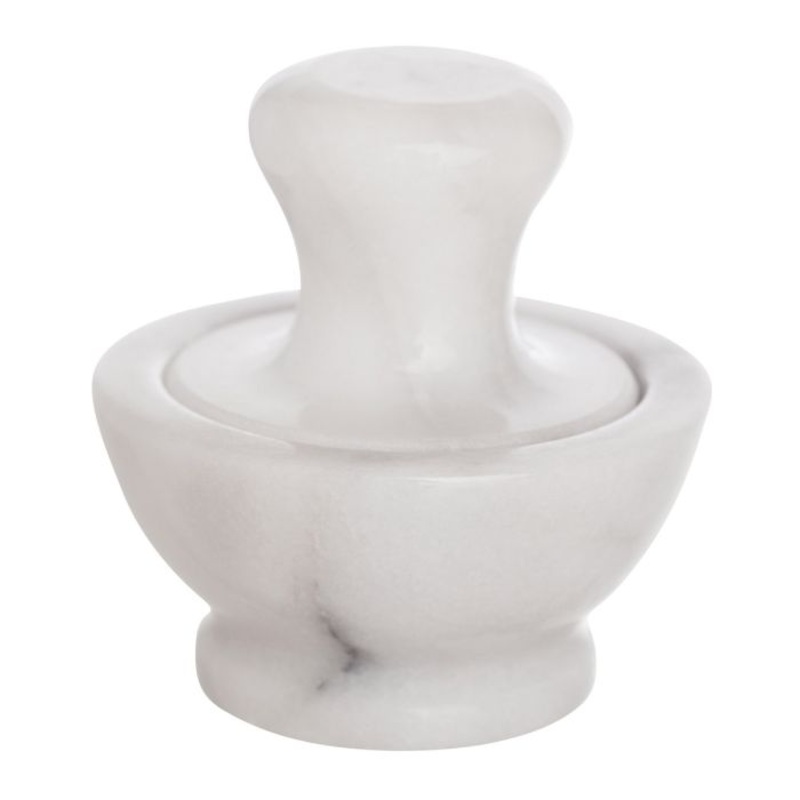 HICMarbleMushroomMortar&PestleSet